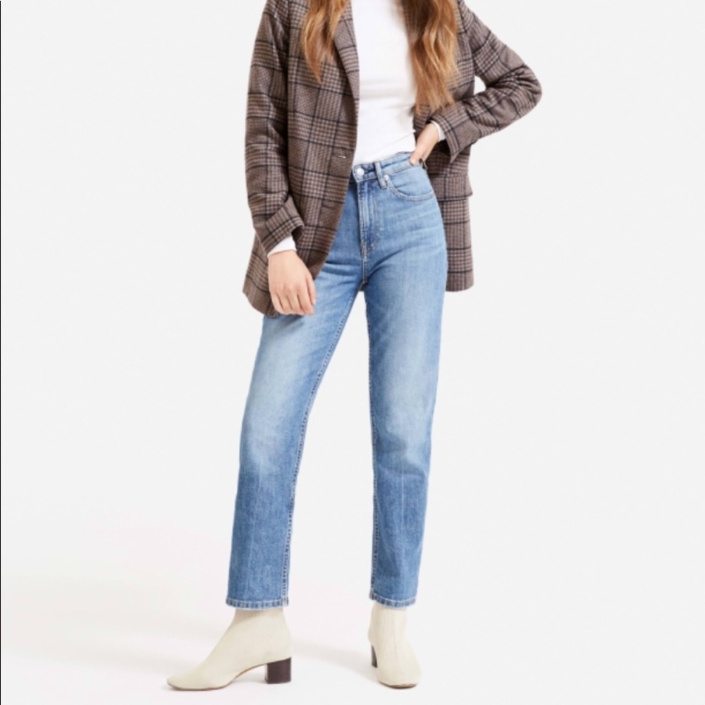 Everlane the high rise straight leg jean